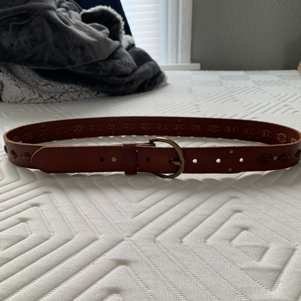 Leather belt